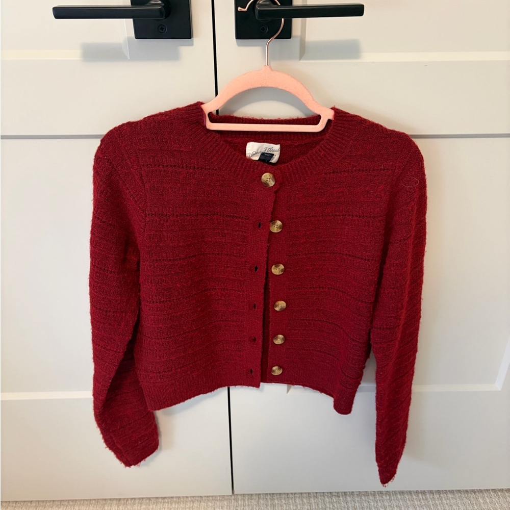 Universal Thread Red Cardigan Sweater